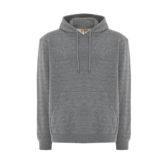 Bluza Unisex z Kapturem Organiczna Bawelna Poliester Recykling JHK426 - Dark Grey Melange