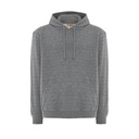 Bluza Unisex z Kapturem Organiczna Bawelna Poliester Recykling JHK426 - Dark Grey Melange