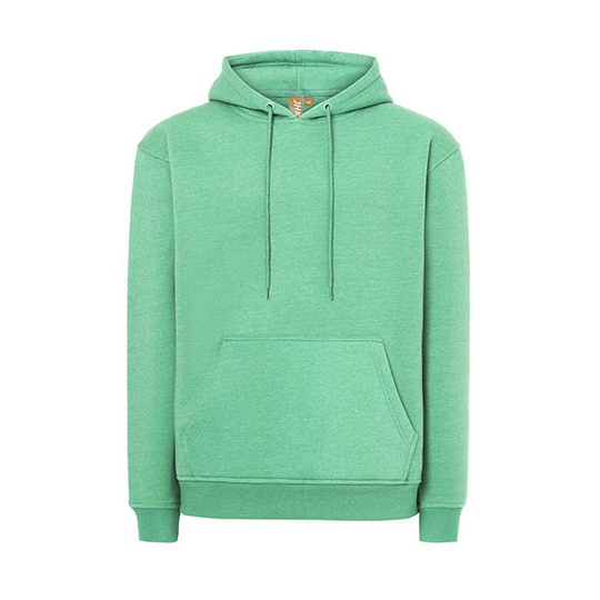 Bluza Unisex z Kapturem Organiczna Bawelna Poliester Recykling JHK426 - Eucalyptus