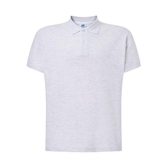 Koszulka Polo Klasyczna Bawelniana Pika JHK510 - Ash Melange