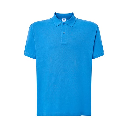 Koszulka Polo Klasyczna Bawelniana Pika JHK510 - Azure