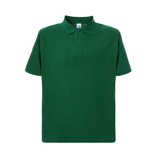 Koszulka Polo Klasyczna Bawelniana Pika JHK510 - Bottle Green