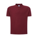 Koszulka Polo Klasyczna Bawelniana Pika JHK510 - Burgundy