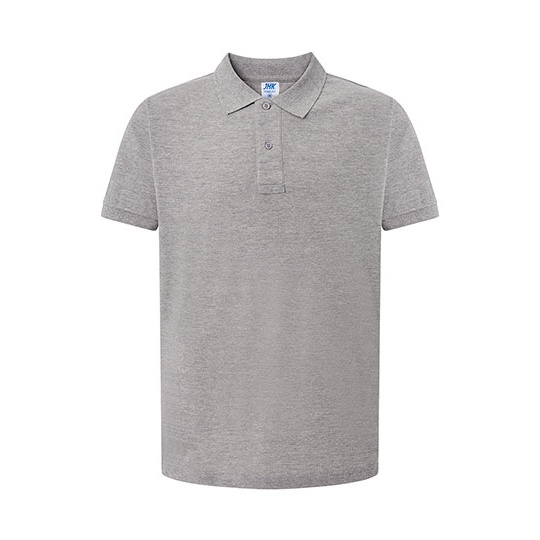 Koszulka Polo Klasyczna Bawelniana Pika JHK510 - Grey Melange