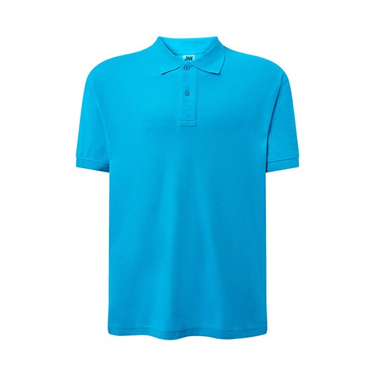 Koszulka Polo Klasyczna Bawelniana Pika JHK510 - Turquoise