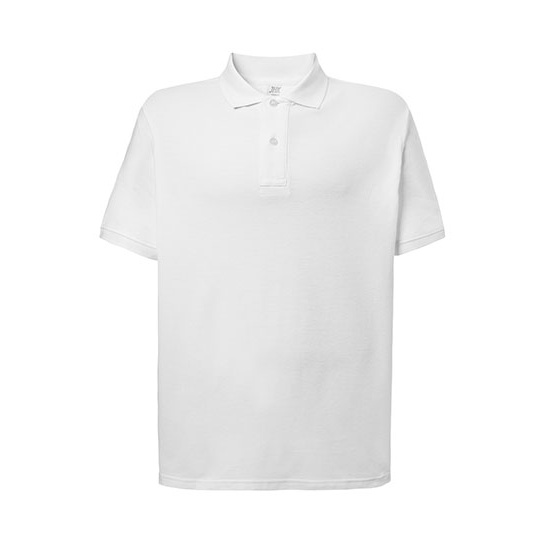 Koszulka Polo Klasyczna Bawelniana Pika JHK510 - White