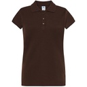 Koszulka Polo Damska Slim Bawelniana Pique JHK511 - Chocolate