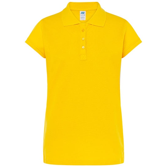 Koszulka Polo Damska Slim Bawelniana Pique JHK511 - Gold