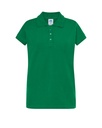 Koszulka Polo Damska Slim Bawelniana Pique JHK511 - Kelly Green