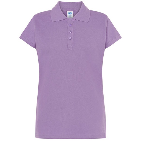 Koszulka Polo Damska Slim Bawelniana Pique JHK511 - Lavender