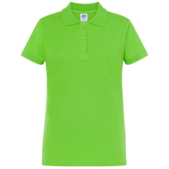Koszulka Polo Damska Slim Bawelniana Pique JHK511 - Lime
