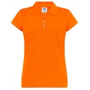 Koszulka Polo Damska Slim Bawelniana Pique JHK511 - Orange