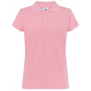 Koszulka Polo Damska Slim Bawelniana Pique JHK511 - Pink