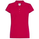 Koszulka Polo Damska Slim Bawelniana Pique JHK511 - Raspberry