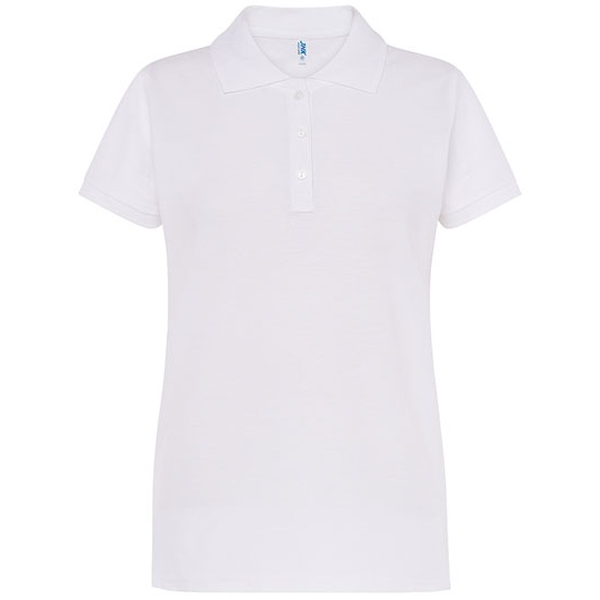 Koszulka Polo Damska Slim Bawelniana Pique JHK511 - White