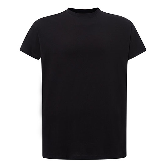 Damski T-Shirt Slim Bawelniany JHK601 - Black
