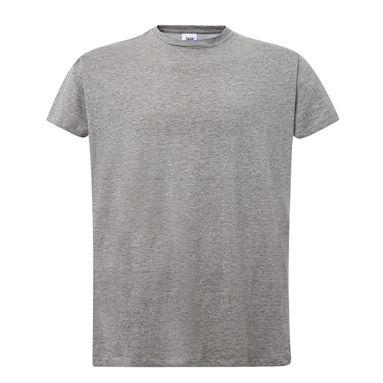 Damski T-Shirt Slim Bawelniany JHK601 - Grey Melange