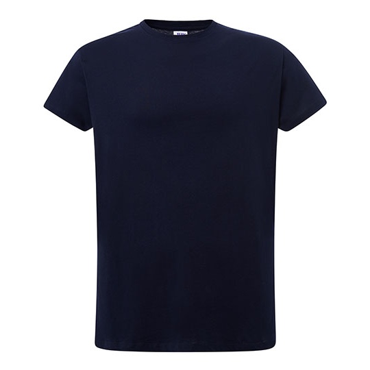 Damski T-Shirt Slim Bawelniany JHK601 - Navy