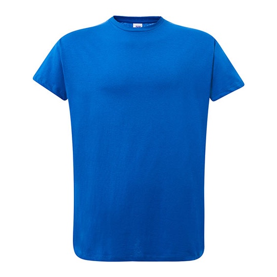 Damski T-Shirt Slim Bawelniany JHK601 - Royal Blue