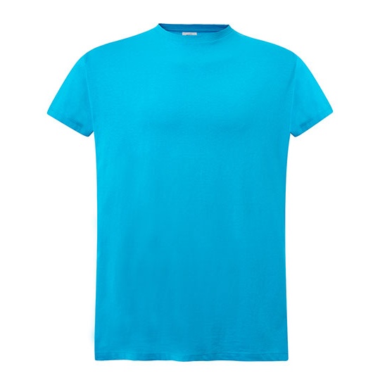 Damski T-Shirt Slim Bawelniany JHK601 - Turquoise