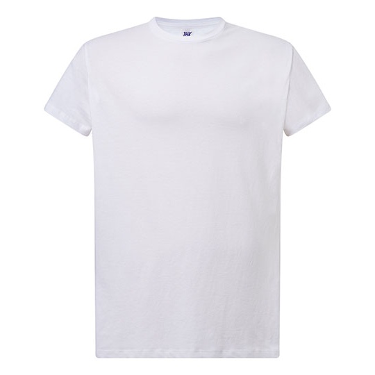 Damski T-Shirt Slim z Krótkim Rękawem JHK601 - White