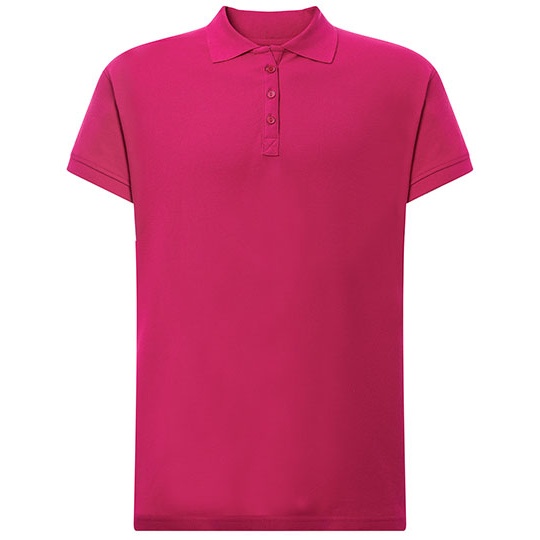 Koszulka Polo Damska Klasyczna Bawelniana Pika JHK602 - Fuchsia