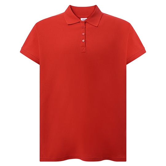 Koszulka Polo Damska Klasyczna Bawelniana Pika JHK602 - Red
