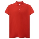 Koszulka Polo Damska Klasyczna Bawelniana Pika JHK602 - Red