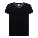 T-shirt Damski Klasyczny Bawelna Slub JHK603 - Black