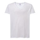 T-shirt Damski Klasyczny Bawelna Slub JHK603 - White