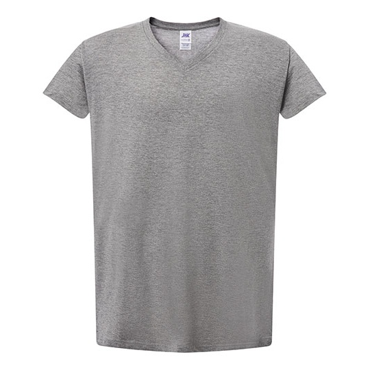 T-shirt Damski Slim Bawelniany JHK604 - Grey Melange
