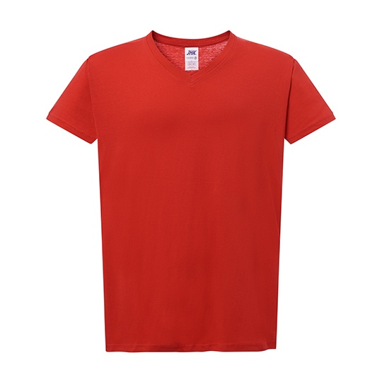 T-shirt Damski Slim Bawelniany JHK604 - Red