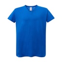Damski t-shirt slim z dekoltem V JHK604 - Royal Blue