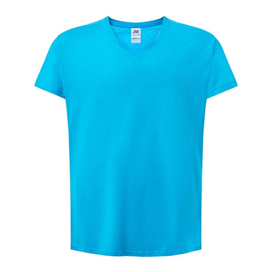 T-shirt Damski Slim Bawelniany JHK604 - Turquoise