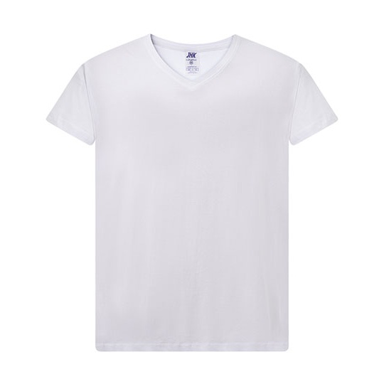 T-shirt Damski Slim Bawełniany JHK604 - White
