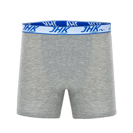Bokserki Meskie Sredniej Dlugosci Bawelniane JHK901 - Grey Melange