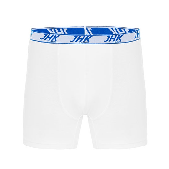 Bokserki Meskie Sredniej Dlugosci Bawelniane JHK901 - White