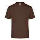 T-shirt Klasyczny Bawełniany JN001 - Brown