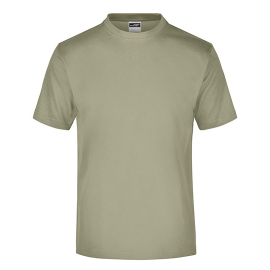 T-shirt Klasyczny Bawelniany JN001 - Khaki