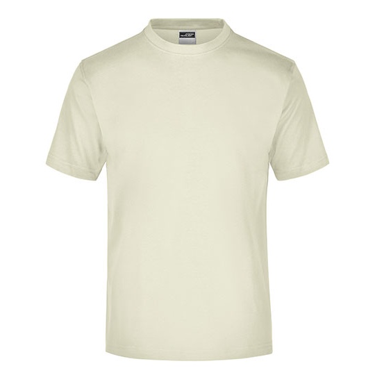 T-shirt Klasyczny Bawelniany JN001 - Stone