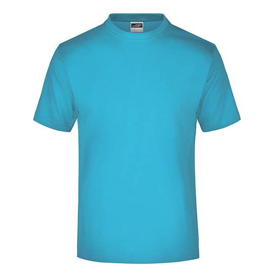 T-shirt Klasyczny Bawelniany JN001 - Turquoise