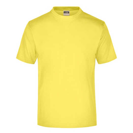 T-shirt Klasyczny Bawelniany JN001 - Yellow