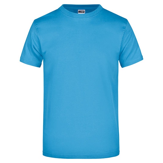 T-shirt Klasyczny Bawelniany JN002 - Aqua