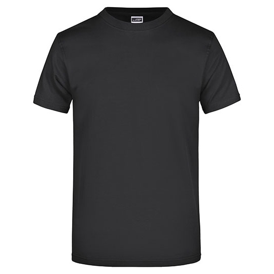 T-shirt Klasyczny Bawełniany JN002 - Black