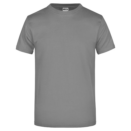 T-shirt Klasyczny Bawelniany JN002 - Dark Grey (Solid)