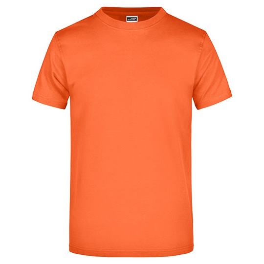 T-shirt Klasyczny Bawelniany JN002 - Dark Orange