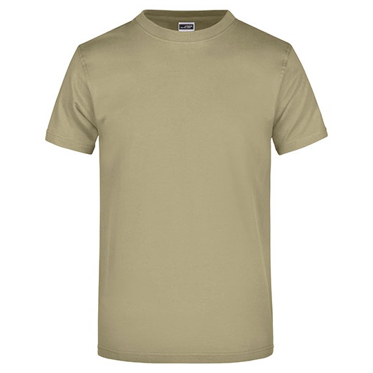 T-shirt Klasyczny Bawelniany JN002 - Khaki