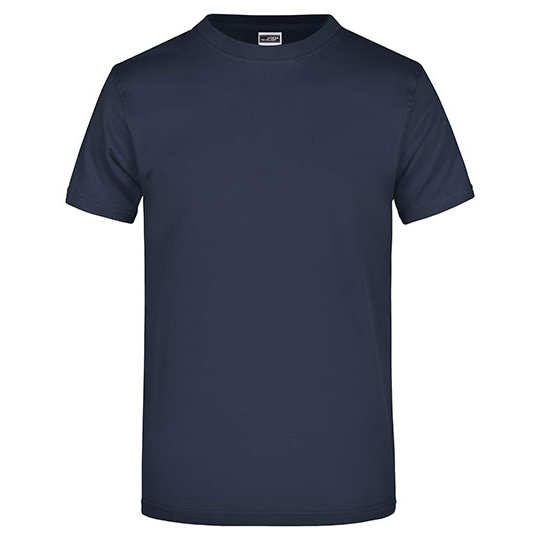 T-shirt Klasyczny Bawelniany JN002 - Navy