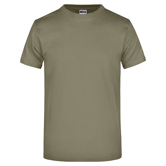 T-shirt Klasyczny Bawelniany JN002 - Olive