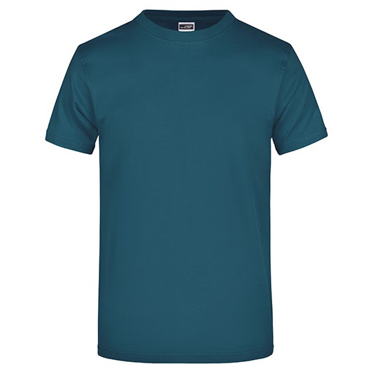 T-shirt Klasyczny Bawelniany JN002 - Petrol